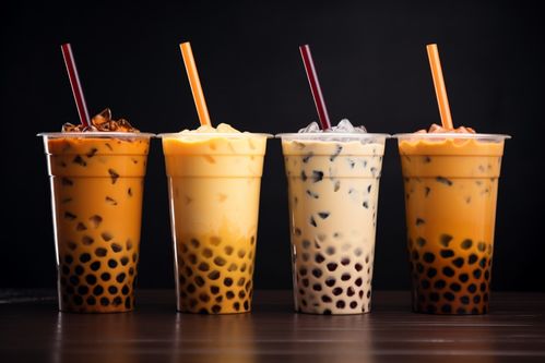 杯中詩意 珍珠奶茶的視覺盛宴與創意海報設計